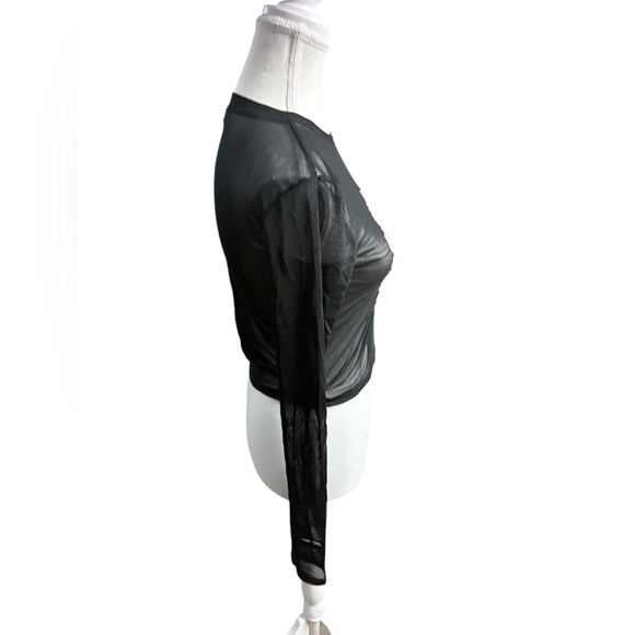 Widow brand frm dollskill black mesh with pink skeleton velvet print size medium - Picture 2 of 6